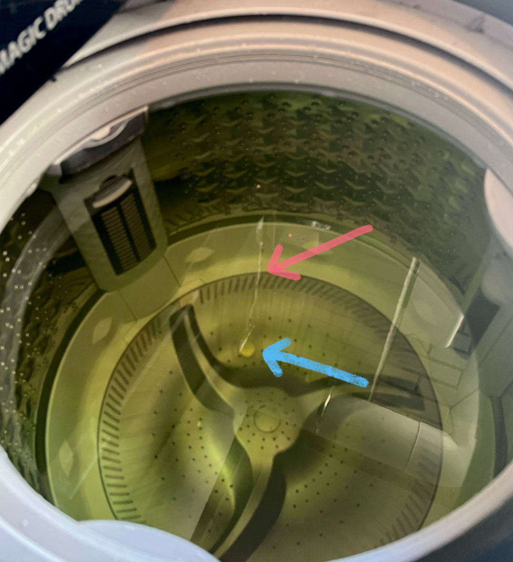 洗衣槽清潔球溶解過程